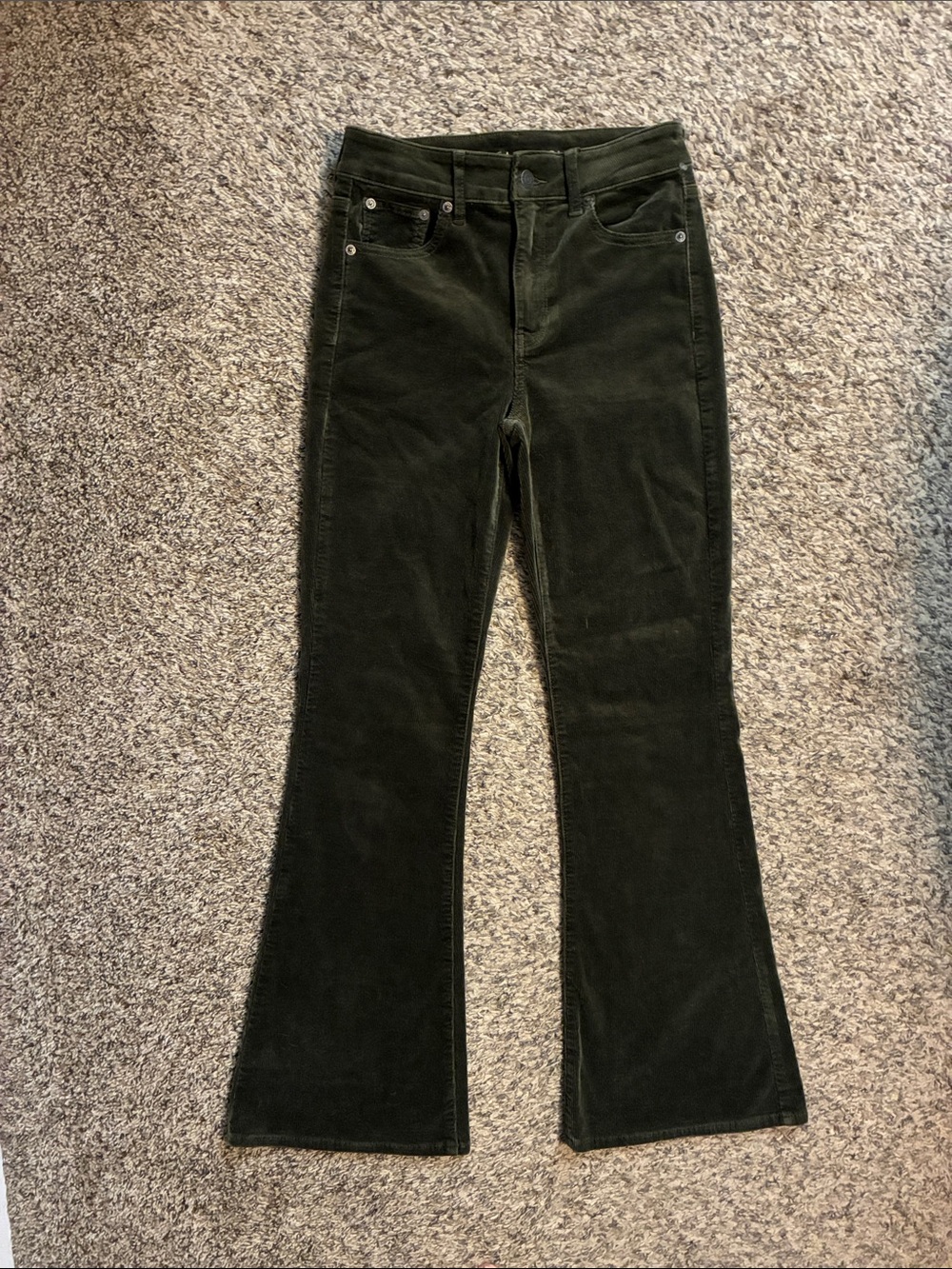 American Eagle Hi-Rise Flare Corduroy pants -size 2